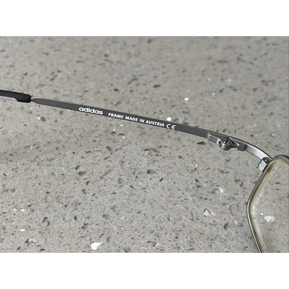 adidas Eyeglasses Frames ONLY a945 60 6055 Grey Rectangular Full Rim 45-18-120